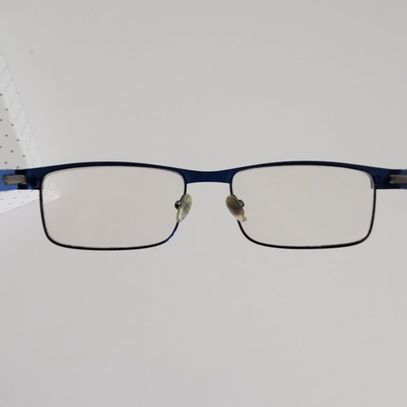 DANNY GOKEY Men's Eyeglass Frames Eyewear Blue Metallic Academia Preppy Office - Picture 9 of 13